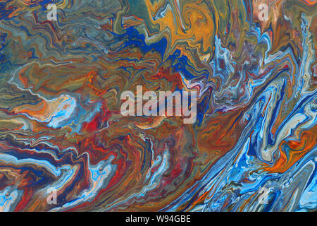 photography of abstract marbleized effect background. creative colors. Beautiful paint. Stock Photo