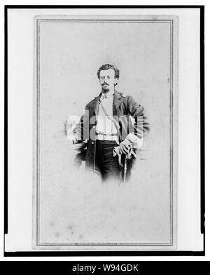 Adolph Metzner, Union officer in the 32nd Indiana Regiment, full-length portrait, standing, facing front Stock Photo