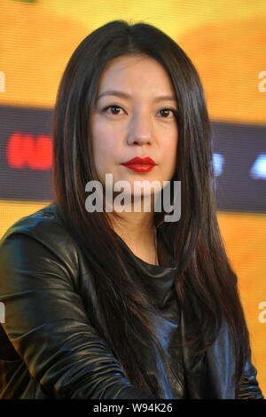 Chinese director and actress Vicki Zhao Wei poses during a screening of