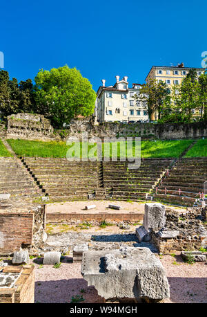 Roman Theater in Trieste, Italy Stock Photo