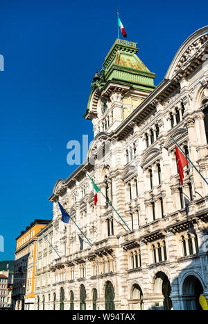 Municipal Palace of Trieste in Italy Stock Photo