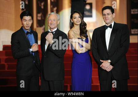 Yves Carcelle, left, Chairman and CEO of Louis Vuitton, poses with  Taiwanese model Patina Lin during the opening ceremony of a Louis Vuitton  store in Stock Photo - Alamy