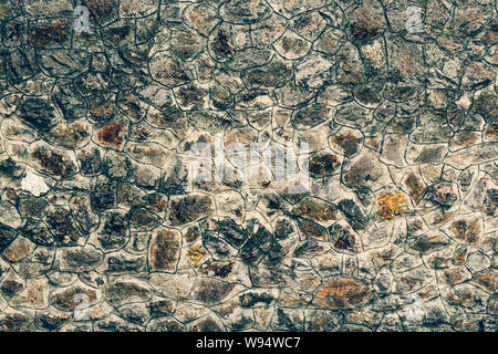 Texture of stone tiled wall as urban background Stock Photo