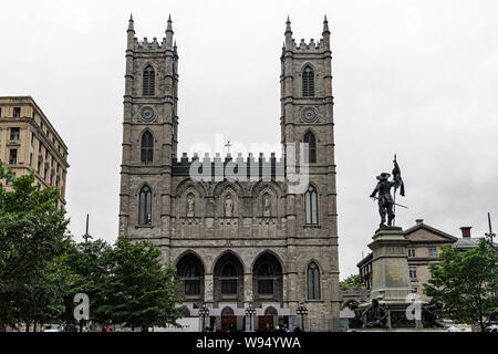 Notre-Dame Basilica of Montreal Stock Photo