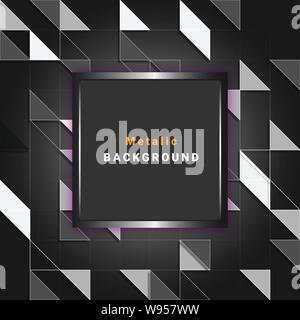 geometric metallic background Stock Vector