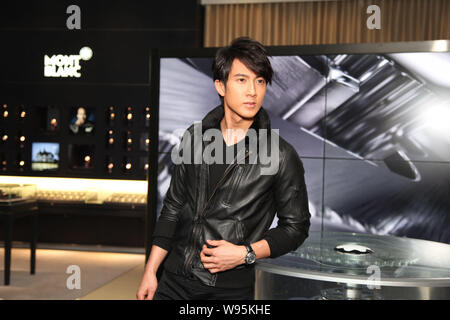 Bruneian actor Wu Chun poses during the opening ceremony for Versus ...