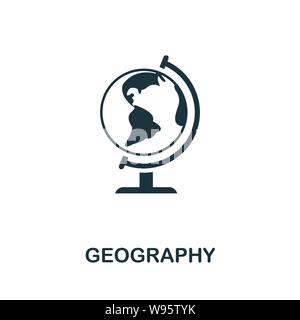 Geography vector icon symbol. Creative sign from education icons collection. Filled flat Geography icon for computer and mobile Stock Vector