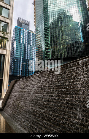 New York City Vietnam Veterans Memorial Plaza in Manhattan, New York City, USA Stock Photo