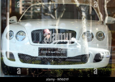 --FILE--A Bentley Continental Flying Spur Speed China is pictured at a Bentley dealership in Shanghai, China, 14 March 2012.   The Chinese market has Stock Photo