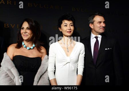 From left Beatrice Bulgari left wife of Bulgari Vice Chairman