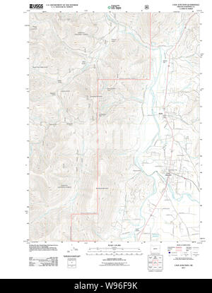 USGS Topo Map Oregon Cave Junction 20110713 TM Restoration Stock Photo