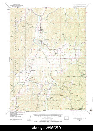 USGS Topo Map Oregon Cave Junction 282324 1954 62500 Restoration Stock Photo