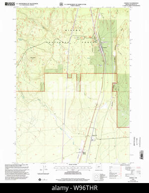 USGS Topo Map Oregon Chemult 279321 1999 24000 Restoration Stock Photo