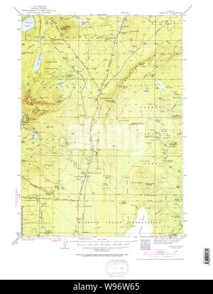 USGS Topo Map Oregon Chemult 283148 1935 125000 Restoration Stock Photo