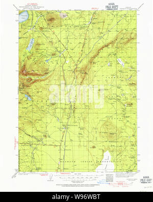 USGS Topo Map Oregon Chemult 283150 1935 125000 Restoration Stock Photo