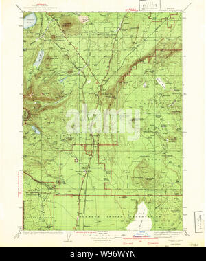 USGS Topo Map Oregon Chemult 283153 1941 125000 Restoration Stock Photo