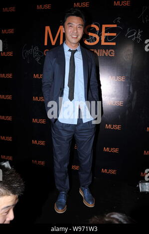 Hong Kong actor Kenny Bee poses during the opening party for Carina Laus new pub MUSE in Shanghai, China, 12 July 2012. Stock Photo