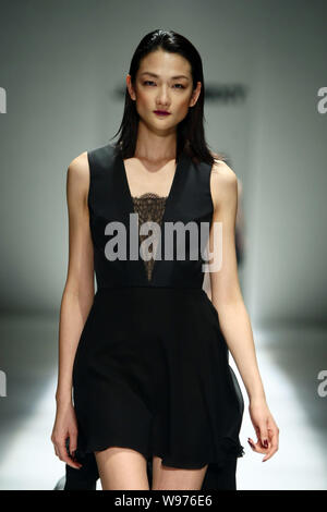 Japanese model Ai Tominaga walks the runway at the Japan Next fashion ...
