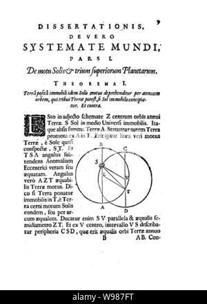 Deusing - De vero systemate mundi dissertatio mathematica, 1643 - 178360. Stock Photo