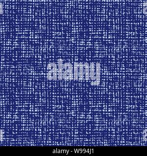 Vector blue indigo seamless fabric texture. Canvas for embroidery. Smaller file size. Suitable for textile, gift wrap and wallpaper. Stock Vector