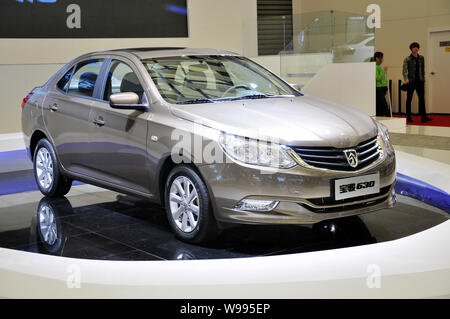 --FILE--The SGMW (SAIC-GM-WULING) Baojun 630 is seen on display at the 14th Shanghai International Automobile Industry Exhibition, known as Auto Shang Stock Photo