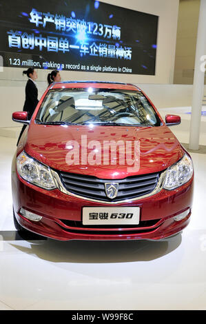 --FILE--The SGMW (SAIC-GM-WULING) Baojun 630 is seen on display at the 14th Shanghai International Automobile Industry Exhibition, known as Auto Shang Stock Photo