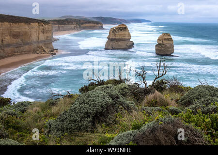 Twelve Apostles; Twelve Apostles Marine National Park,  Victoria Australia Stock Photo