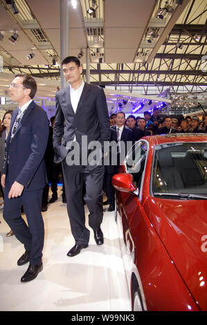 Chinese basketball superstar Yao Ming attends the 14th Shanghai