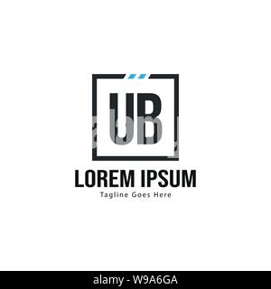 UB Letter Logo Design. Creative Modern UB Letters Icon Illustration design Stock Vector