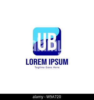 UB Letter Logo Design. Creative Modern UB Letters Icon Illustration design Stock Vector
