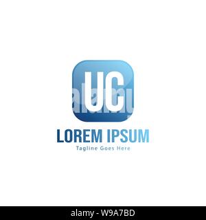 UC Letter Logo Design. Creative Modern UC Letters Icon Illustration design Stock Vector