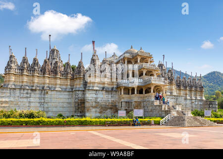 Ranakpur Jain temple in Rajasthan, India Stock Photo