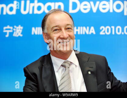 Kevin E. Wale, President and Managing Director of General Motors (GM) China Group, is seen during the Information and Communication Technology (ICT) a Stock Photo