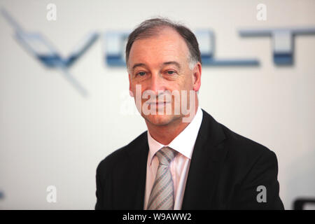 Kevin Wale, President and Managing Director of General Motors China Group, is seen at a press conference in Shanghai, China, August 31, 2010.   Chinas Stock Photo