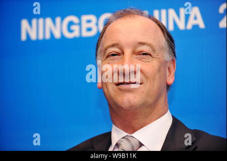 Kevin E. Wale, President and Managing Director of General Motors (GM) China Group, is seen during the Information and Communication Technology (ICT) a Stock Photo