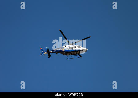 Beyazit, Fatih, Istanbul / Turkey - August 11th, 2019 :  Helicopter Bell 429 Serial 57119 Register C-GTQP EM-7119 N479TB, used by Turkish Police Force Stock Photo