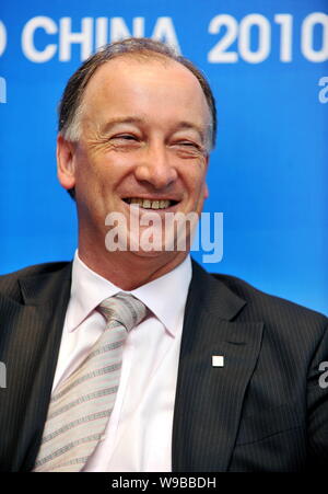 Kevin E. Wale, President and Managing Director of General Motors (GM) China Group, is seen during the Information and Communication Technology (ICT) a Stock Photo