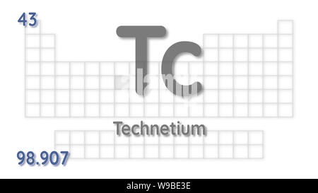Technetium chemical element atomic data and symbol - table of elements ...