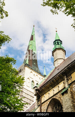 St. Olaf’s Church or St. Olav's Church, Tallinn, Harju County, Estonia, Baltic states, Europe Stock Photo