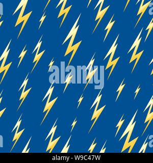 Seamless pattern with lightning. Stock Vector