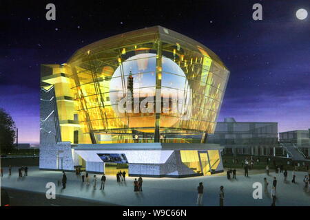 This handout released in Shanghai, China, on 20 July 2009 shows the artists rendition of the Taiwan Pavilion for the Expo 2010 Shanghai.   Taiwan will Stock Photo