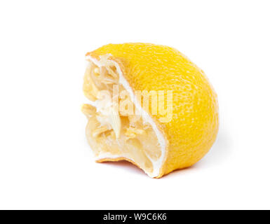 Dried lemon, dry lemon slice isolated Stock Photo - Alamy