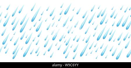 Seamless pattern with raindrops. Stock Vector