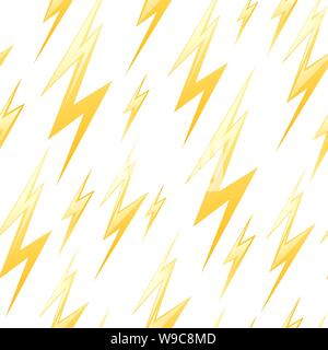 Seamless pattern with lightning. Stock Vector