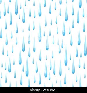Seamless pattern with raindrops. Stock Vector