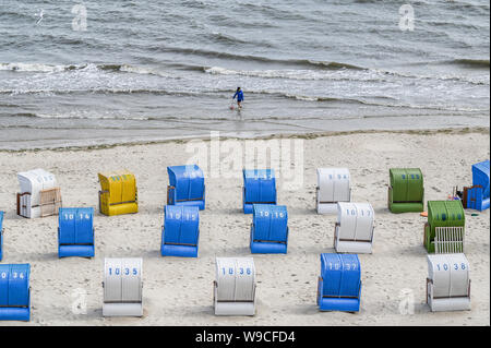 beach at Wyk auf Foehr, North Sea, Germany Stock Photo