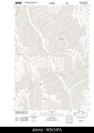 USGS Topo Map Oregon Duncan 20110822 TM Restoration Stock Photo