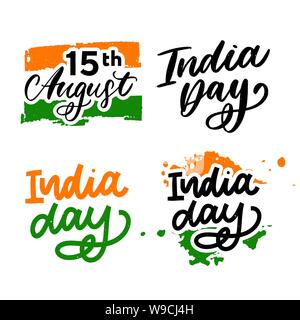 Happy Independence day India, Vector illustration, Flyer design for 15th August. Stock Vector