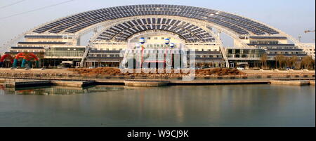 View of the Solar Valley Micro-E Hotel in Dezhou city, east Chinas ...