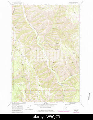 USGS Topo Map Oregon Duncan 279726 1964 24000 Restoration Stock Photo